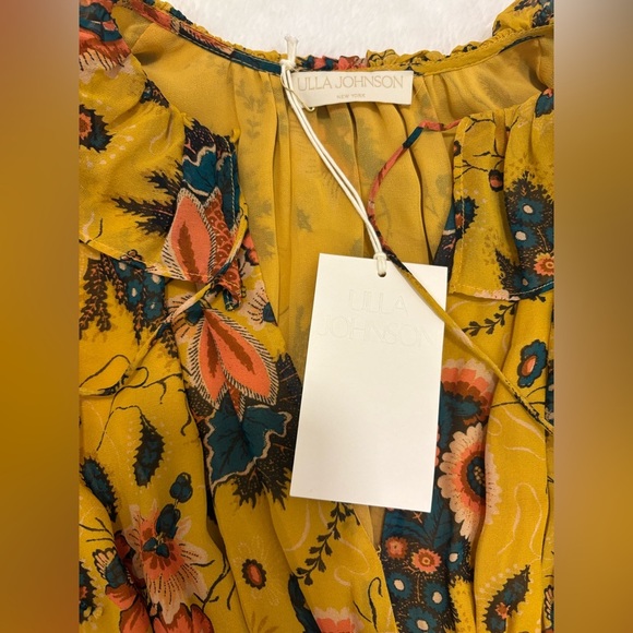 Ulla Johnson Adara Waterlily Yellow Dress Size 0 NWT - Picture 11 of 16